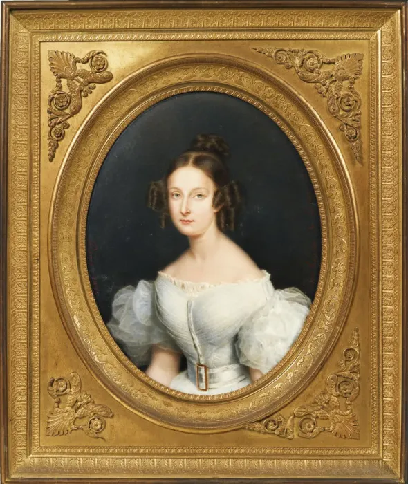 Framed Print : Marie d Orleans, duchess of Württemberg (1813-1839), c. 1830 Framed Print : Marie d Orleans, duchess of Württemberg (1813-1839), c. 1830