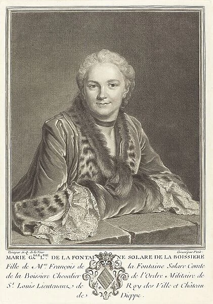 Marie Gallelise de la Fontaine. Creator: Louis Michel Petit