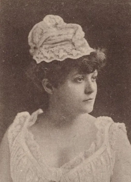Framed Print : Marie Jaensen, from the Actresses series (N67) promoting Virginia Brights Cigarettes f Framed Print : Marie Jaensen, from the Actresses series (N67) promoting Virginia Brights Cigarettes f