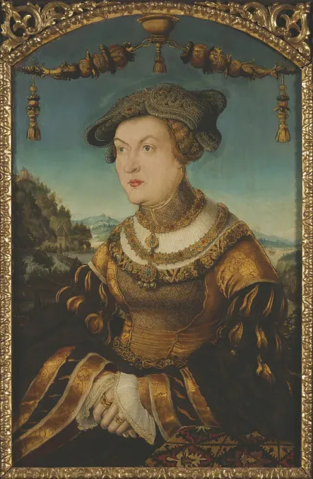 Framed Print : Marie Jakobaea of Baden-Sponheim (1507-1580), Duchess of Bavaria, 1526. Creator: Wertinger, Hans, von (ca. 1465-1533) Framed Print : Marie Jakobaea of Baden-Sponheim (1507-1580), Duchess of Bavaria, 1526. Creator: Wertinger, Hans, von (ca. 1465-1533)