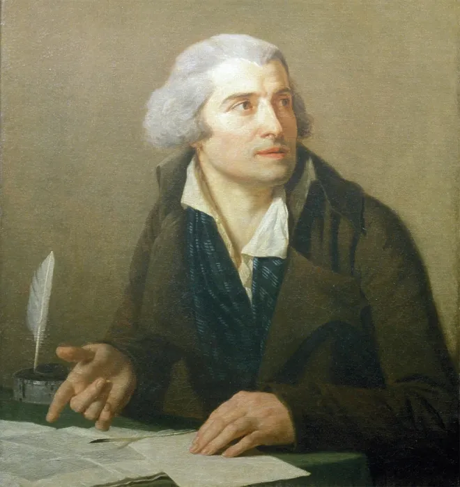 Framed Print : Marie Joseph Chenier, 1793. Creator: Jean Francois Hue Framed Print : Marie Joseph Chenier, 1793. Creator: Jean Francois Hue