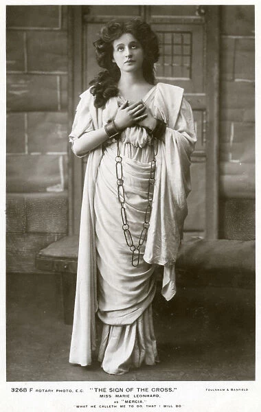 Marie Leonhard, actress, c1900s(?). Artist: Foulsham and Banfield