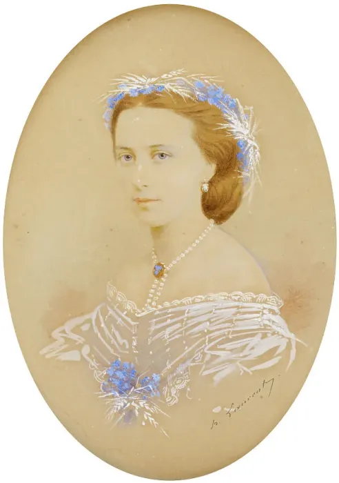 Framed Print : Marie Linder, born Mussin-Pushkin, 1850-1859. Creator: Laurent Framed Print : Marie Linder, born Mussin-Pushkin, 1850-1859. Creator: Laurent