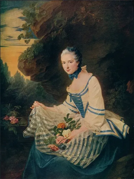 Framed Print : Marie-Louise-Elisabeth de Maille, comtesse de Sorans, ((1742-1812), 1763 (1906) Framed Print : Marie-Louise-Elisabeth de Maille, comtesse de Sorans, ((1742-1812), 1763 (1906)