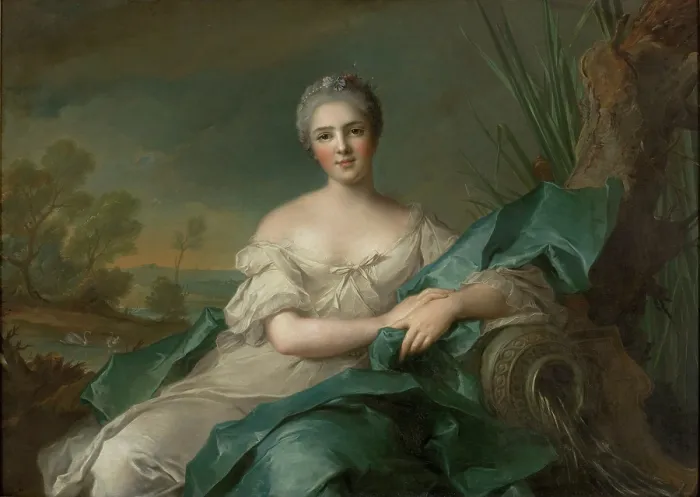 Framed Print : Marie Louise Therese Victoire of France (1733-1799) - The Water, 1751. Creator: Nattier, Jean-Marc (1685-1766) Framed Print : Marie Louise Therese Victoire of France (1733-1799) - The Water, 1751. Creator: Nattier, Jean-Marc (1685-1766)