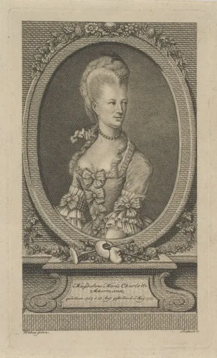 Framed Print : Marie Magdalene Charlotte Ackermann (1757-1775) Framed Print : Marie Magdalene Charlotte Ackermann (1757-1775)