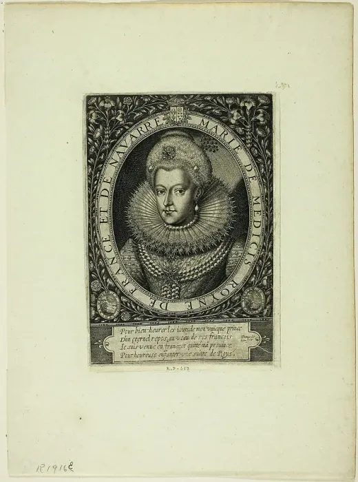 Framed Print : Marie de Médicis, Queen of France, Second Wife of Henry IV, n.d. Creator: Thomas de Leu Framed Print : Marie de Médicis, Queen of France, Second Wife of Henry IV, n.d. Creator: Thomas de Leu