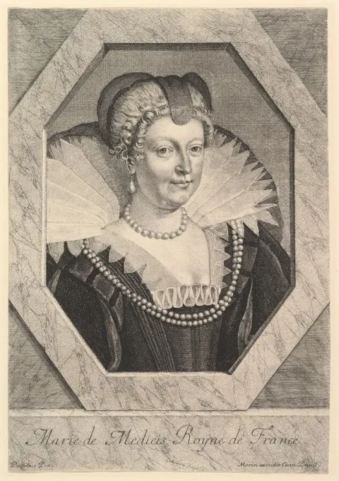 Framed Print : Marie de Medicis, reine de France. Creator: Jean Morin Framed Print : Marie de Medicis, reine de France. Creator: Jean Morin