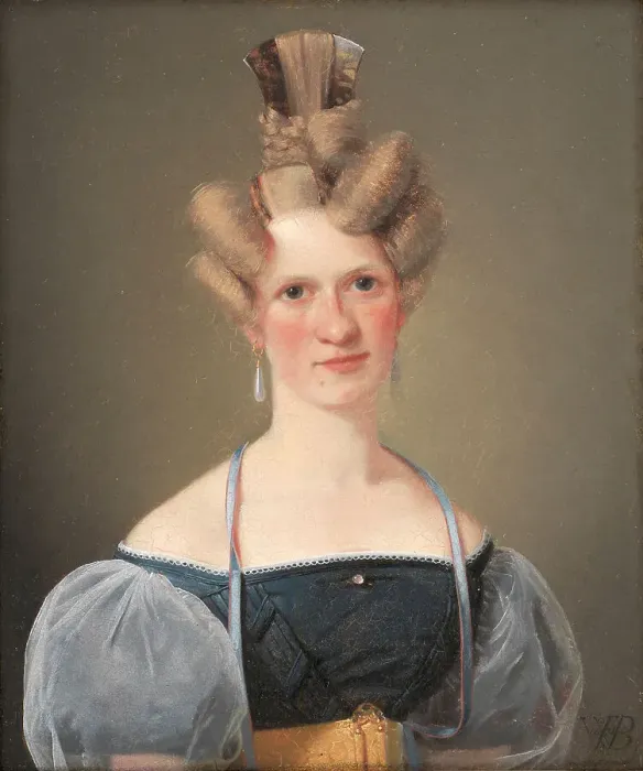 Framed Print : Marie Raffenberg, the Artist's Betrothed, 1831. Creator: Wilhelm Bendz Framed Print : Marie Raffenberg, the Artist's Betrothed, 1831. Creator: Wilhelm Bendz