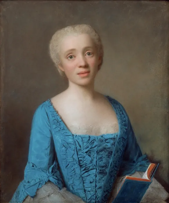Framed Print : Marie-Rose de Larlan de Kercadio de Rochefort, Marquise des Netumieres, 1750. Creator: Jean-Etienne Liotard Framed Print : Marie-Rose de Larlan de Kercadio de Rochefort, Marquise des Netumieres, 1750. Creator: Jean-Etienne Liotard