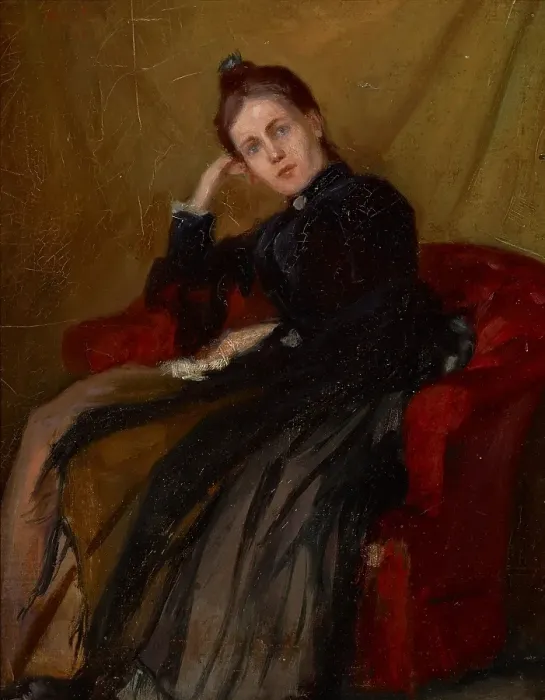 Framed Print : Marie Stark (Mrs. Otto Stark), 1887. Creator: Otto Stark Framed Print : Marie Stark (Mrs. Otto Stark), 1887. Creator: Otto Stark