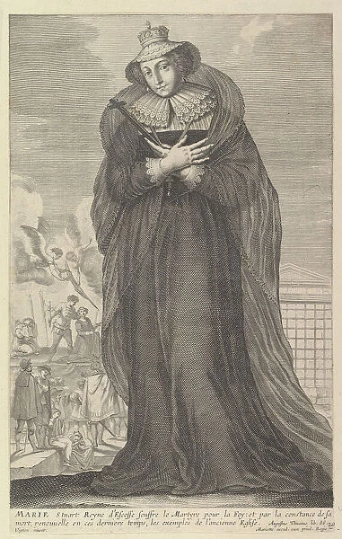 Marie Stuart, 1647. Creators: Gilles Rousselet, Abraham Bosse
