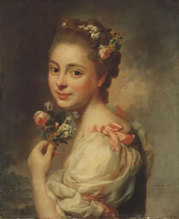 Framed Print : Marie Suzanne, the Artists Wife, 1763 Framed Print : Marie Suzanne, the Artists Wife, 1763
