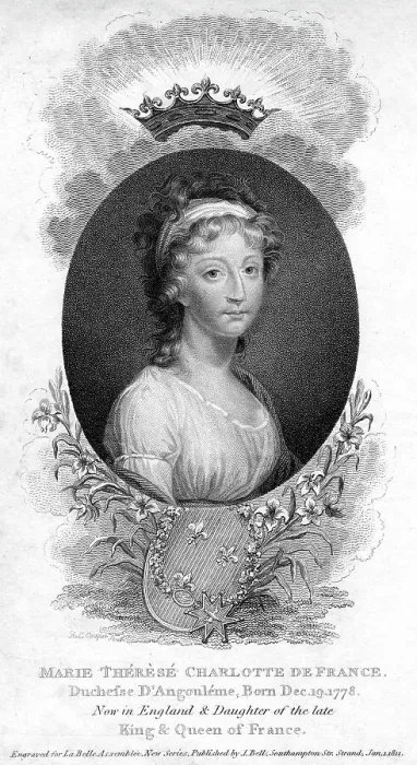 Framed Print : Marie-Therese-Charlotte de Bourbon, Duchess of Angouleme and Dauphine of France, 1811 Framed Print : Marie-Therese-Charlotte de Bourbon, Duchess of Angouleme and Dauphine of France, 1811
