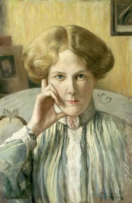 Framed Print : Marie von Heiroth, 1904. Creator: Hugo Simberg Framed Print : Marie von Heiroth, 1904. Creator: Hugo Simberg