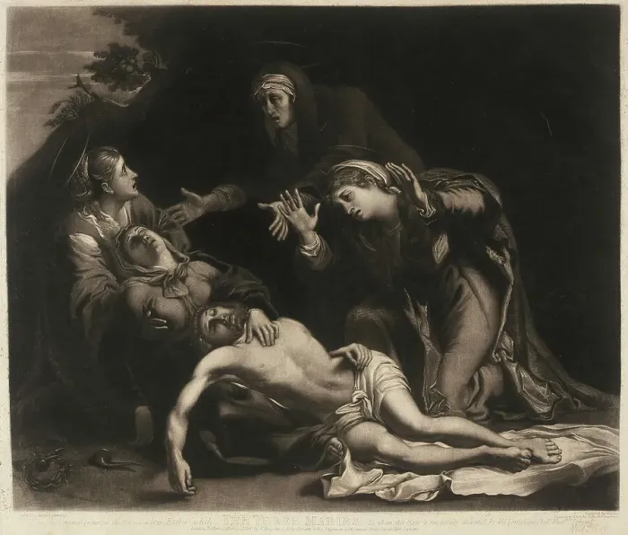 Framed Print : Three Maries, 1824. Creator: William Say