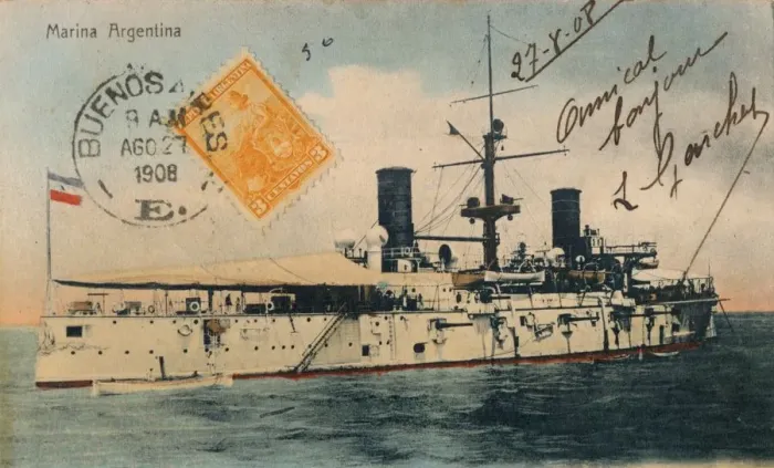 Framed Print : Marina Argentina. Acorazado, Belgrano, c1908 Framed Print : Marina Argentina. Acorazado, Belgrano, c1908