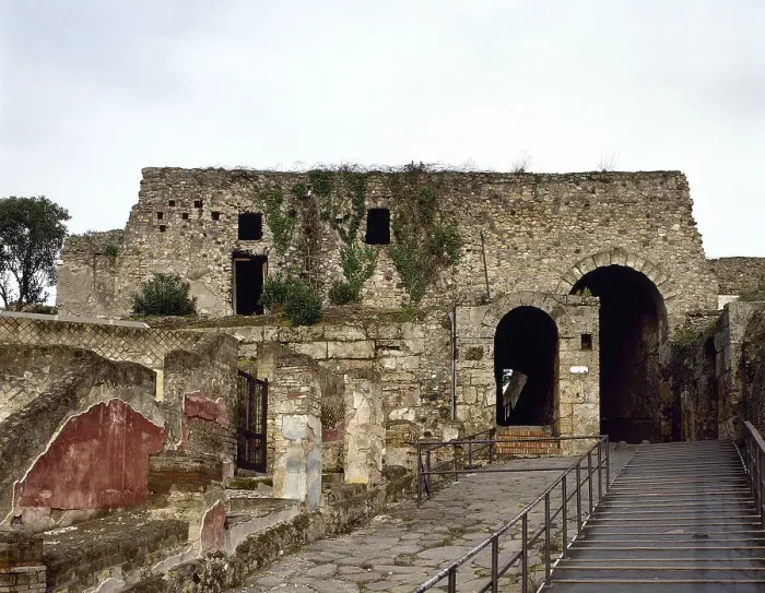 Framed Print : Marina Gate, western limit of the city on the Via Marina, Pompeii, Italy, 2002. Creator: LTL Framed Print : Marina Gate, western limit of the city on the Via Marina, Pompeii, Italy, 2002. Creator: LTL