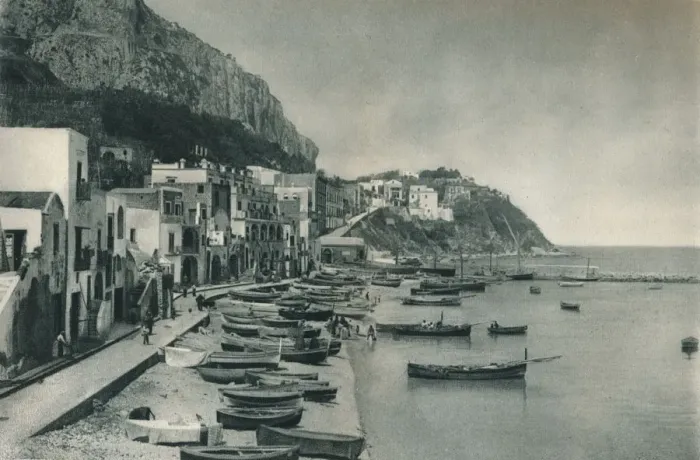 Framed Print : Marina Grande, Capri, Italy, 1927. Artist: Eugen Poppel Framed Print : Marina Grande, Capri, Italy, 1927. Artist: Eugen Poppel