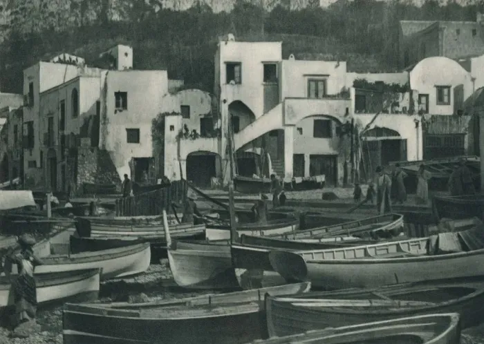 Framed Print : Marina Grande, Capri, Italy, 1927. Artist: Eugen Poppel Framed Print : Marina Grande, Capri, Italy, 1927. Artist: Eugen Poppel