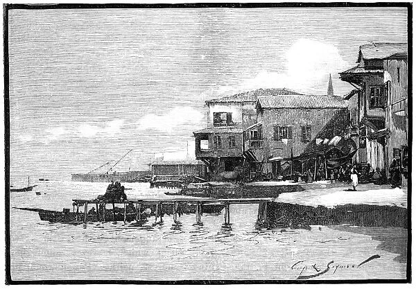 The marina, Larnaca, Cyprus, 1900