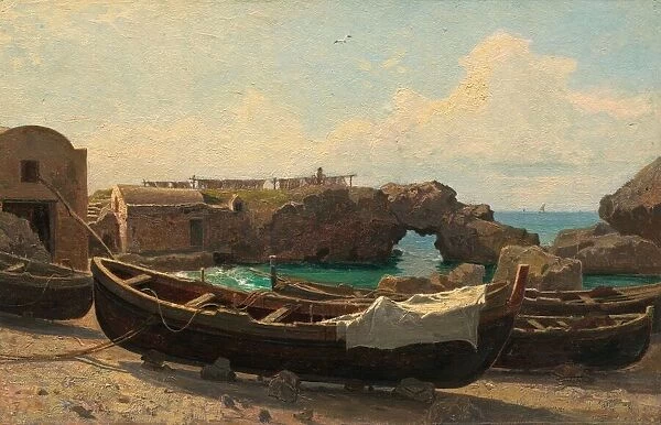 Marina Piccola, Capri, c. 1858. Creator: William Stanley Haseltine