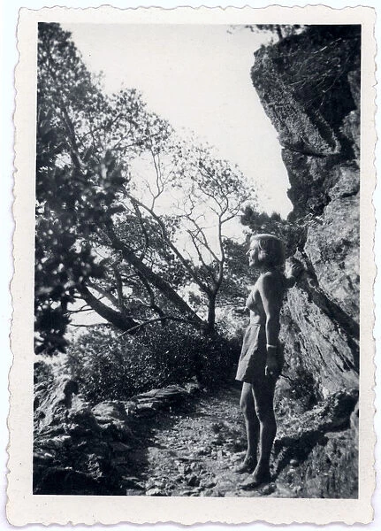 Marina Tsvetaeva in the mountains, 1930s