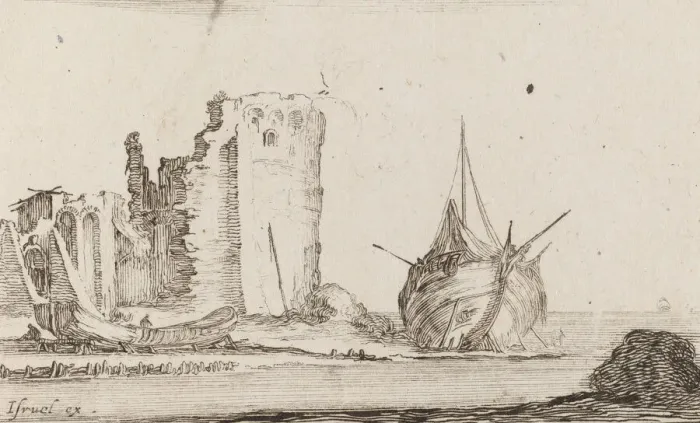 Framed Print : Marine, 1642. Creator: Stefano della Bella Framed Print : Marine, 1642. Creator: Stefano della Bella