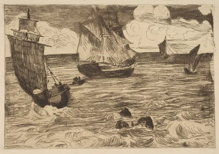 Framed Print : Marine, 1865-66. Creator: Edouard Manet Framed Print : Marine, 1865-66. Creator: Edouard Manet