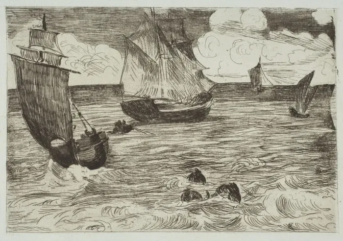Framed Print : Marine, 1865-66. Creator: Edouard Manet Framed Print : Marine, 1865-66. Creator: Edouard Manet
