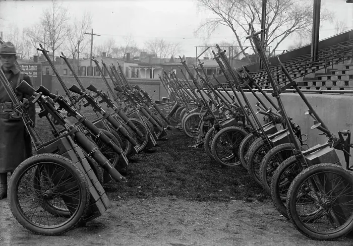 Framed Print : Marine Corps, U.S.N. Machine Gun Unit Demonstration at Ball Park, 1917. Creator: Harris & Ewing. Marine Corps, U.S.N. Machine Gun Unit Demonstration at Ball Park, 1917. Creator: Harris & Ewing Framed Print : Marine Corps, U.S.N. Machine Gun Unit Demonstration at Ball Park, 1917. Creator: Harris & Ewing. Marine Corps, U.S.N. Machine Gun Unit Demonstration at Ball Park, 1917. Creator: Harris & Ewing