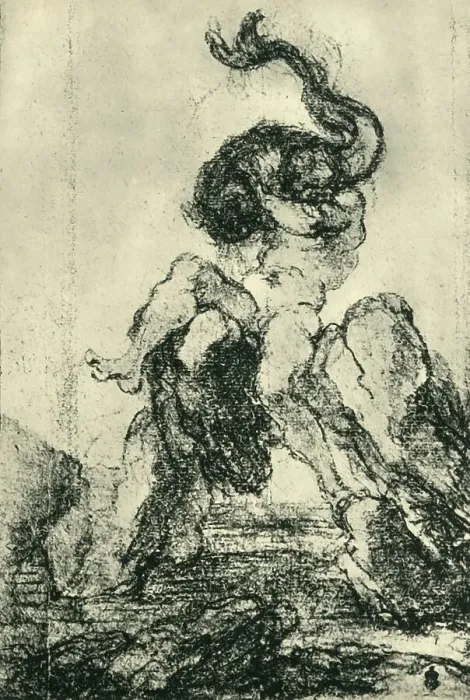 Framed Print : A Marine God with a Dolphin, 1652-1653, (1943). Creator: Gian Lorenzo Bernini Framed Print : A Marine God with a Dolphin, 1652-1653, (1943). Creator: Gian Lorenzo Bernini