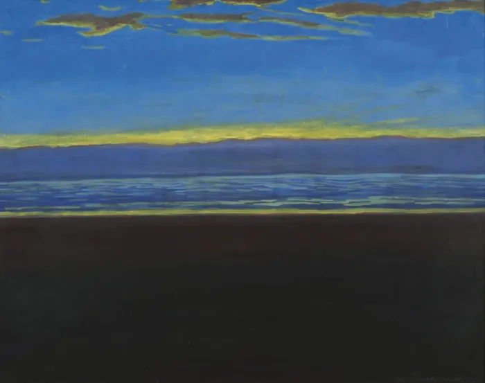 Framed Print : Marine, plage sombre (Seascape, dark beach), 1923