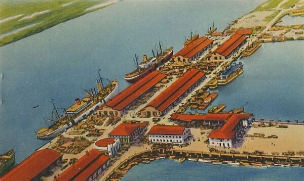 Marine Terminal Port, Barranquilla, c1940s