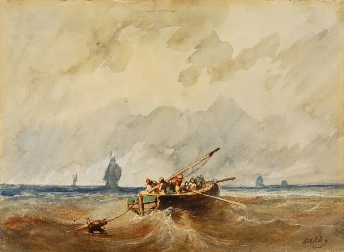 Framed Print : Marine View, ca. 1878. Creator: Paul Marny Framed Print : Marine View, ca. 1878. Creator: Paul Marny