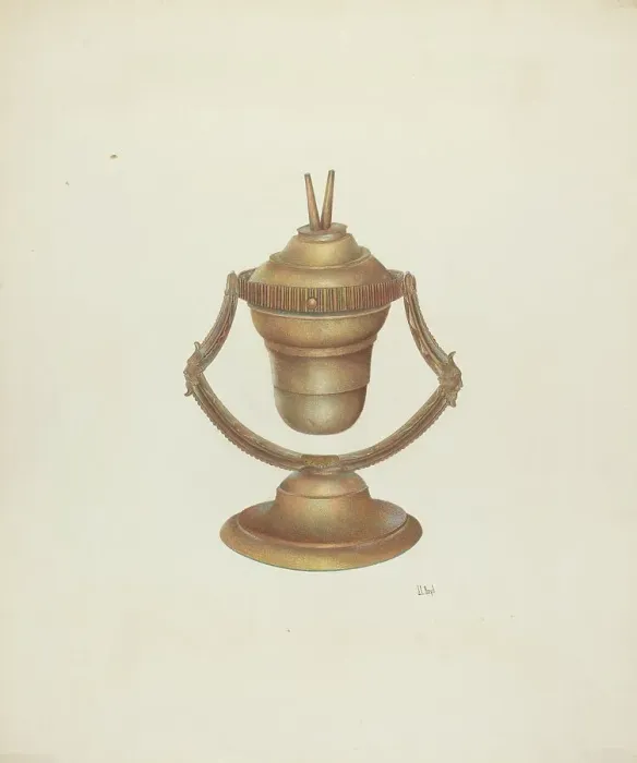 Framed Print : Mariner's Lamp, c. 1940. Creator: Joseph L. Boyd Framed Print : Mariner's Lamp, c. 1940. Creator: Joseph L. Boyd
