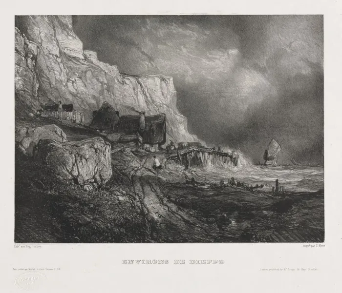 Framed Print : Six Marines, 1833. Creator: Eugene Isabey (French, 1803-1886) Framed Print : Six Marines, 1833. Creator: Eugene Isabey (French, 1803-1886)