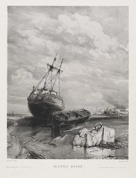 Six Marines: Low Tide, 1833. Creator: Eugene Isabey (French, 1803-1886); Morlot