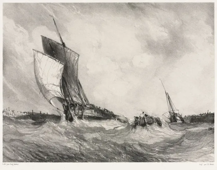 Framed Print : Six Marines: Return to Port, 1833. Creator: Eugene Isabey (French, 1803-1886); Morlot Framed Print : Six Marines: Return to Port, 1833. Creator: Eugene Isabey (French, 1803-1886); Morlot