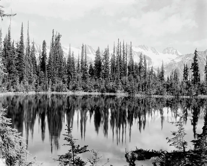 Framed Print : Marion Lake on Mount Abbott, Selkirk Mts. British Columbia, between 1900 and 1910. Creator: Unknown Framed Print : Marion Lake on Mount Abbott, Selkirk Mts. British Columbia, between 1900 and 1910. Creator: Unknown