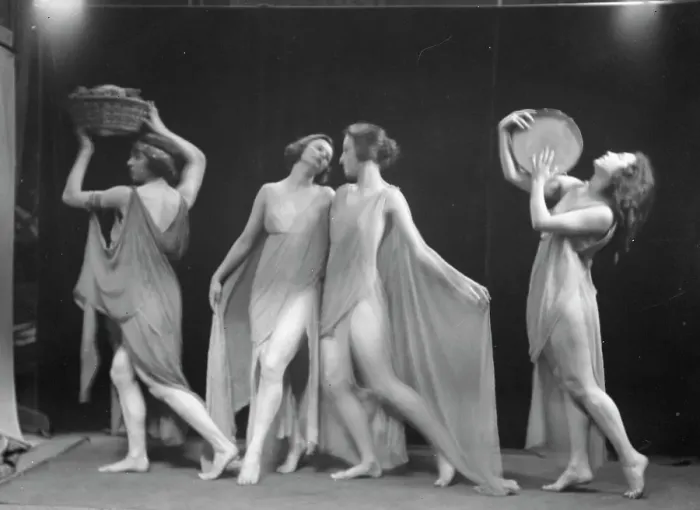 Framed Print : Marion Morgan dancers, between 1914 and 1927. Creator: Arnold Genthe Framed Print : Marion Morgan dancers, between 1914 and 1927. Creator: Arnold Genthe