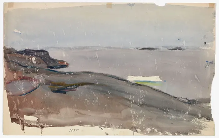 Framed Print : Maritime Landscape, 1905. Creator: Magnus Enckell Framed Print : Maritime Landscape, 1905. Creator: Magnus Enckell