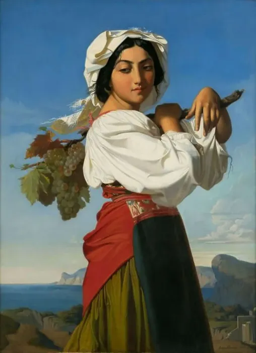 Framed Print : Mariuccia, 1841. Creator: Lehmann, Henri (1814-1882) Framed Print : Mariuccia, 1841. Creator: Lehmann, Henri (1814-1882)