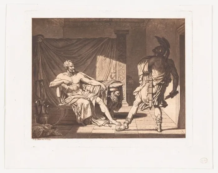Framed Print : Marius at Minturnae, ca. 1796-1800. Creator: Francois-Xavier Fabre Framed Print : Marius at Minturnae, ca. 1796-1800. Creator: Francois-Xavier Fabre