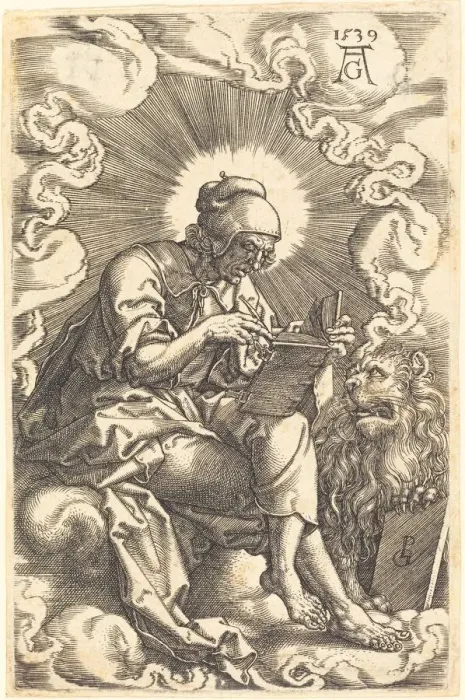Framed Print : Mark, 1539. Creator: Heinrich Aldegrever