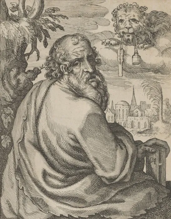 Framed Print : Mark, from The Four Evangelists, 1610-20. Creator: Petrus Feddes