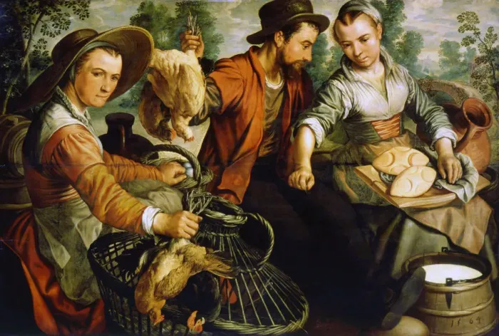 Framed Print : At the Market, 1564. Artist: Joachim Beuckelaer Framed Print : At the Market, 1564. Artist: Joachim Beuckelaer