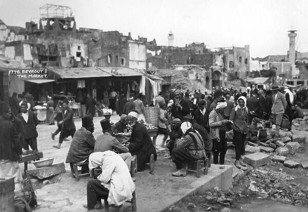 The market, Beirut, Lebanon, c1920s-c1930s(?)