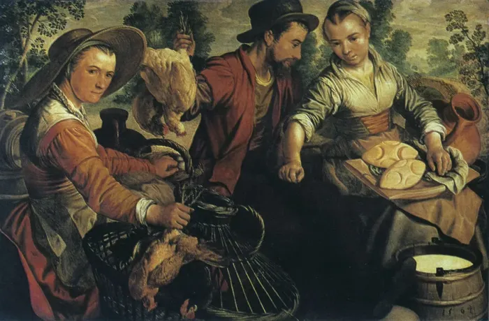Framed Print : At the Market, c1554-1574. Artist: Joachim Beuckelaer Framed Print : At the Market, c1554-1574. Artist: Joachim Beuckelaer
