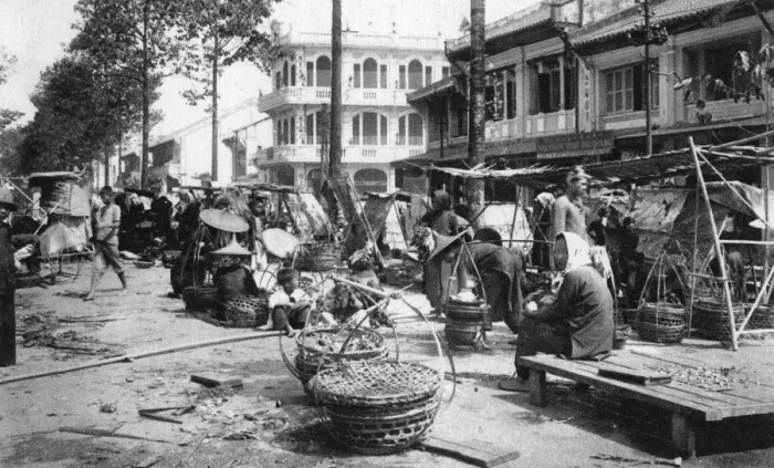 Framed Print : Market, Cholon, Saigon, Vietnam, 20th century(?) Framed Print : Market, Cholon, Saigon, Vietnam, 20th century(?)